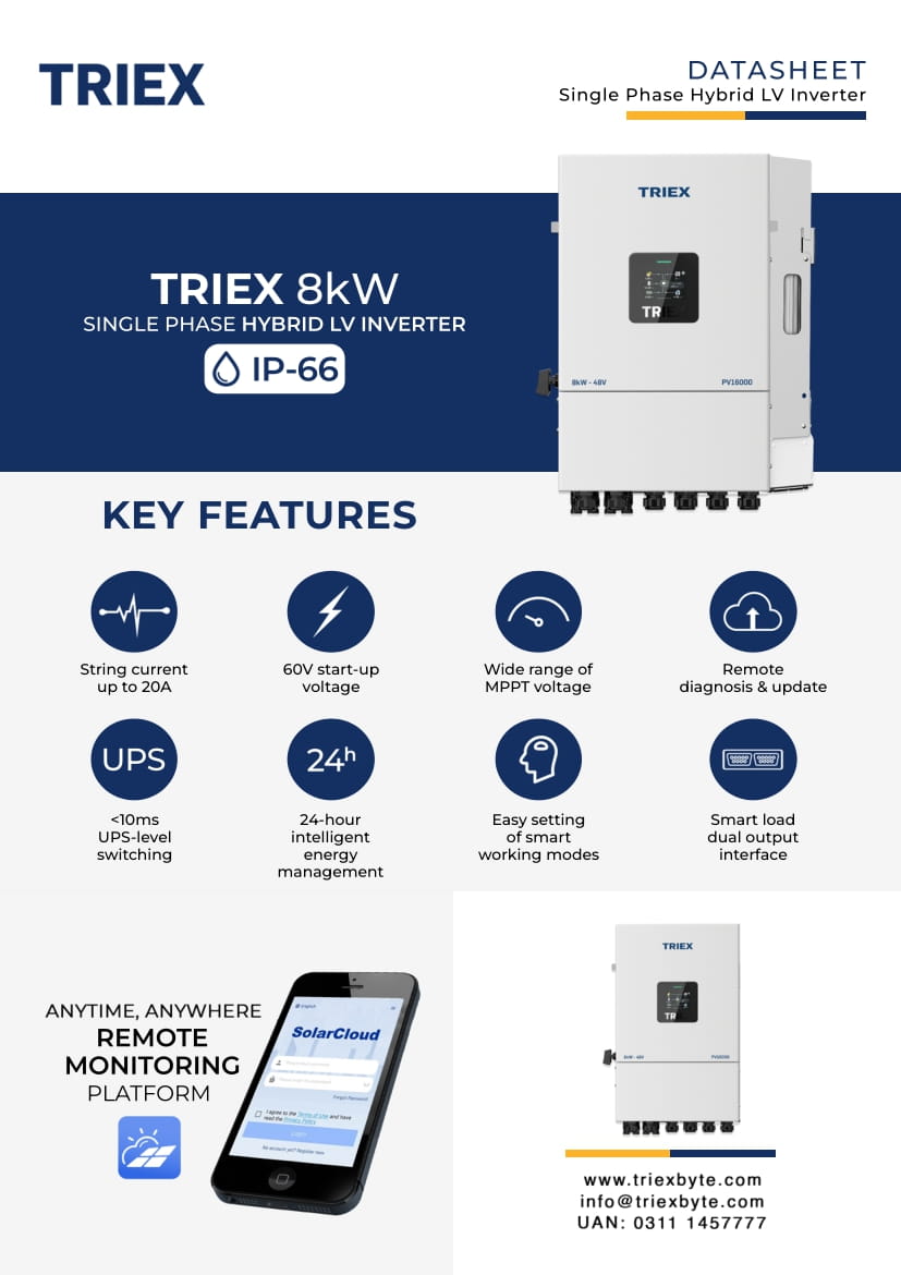Triex 8kW, PV16000 (IP66)
